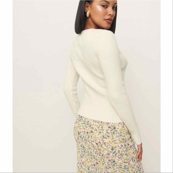 Reformation Fia Cashmere Blend Cardigan S - Picture 5 of 8